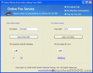 China Phone Area Code Lookup Tool screenshot